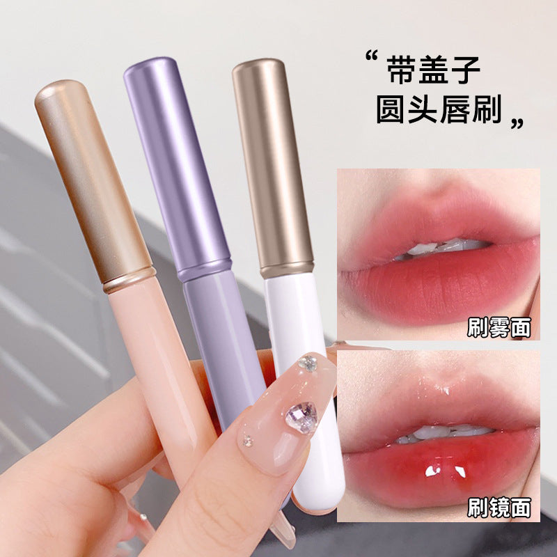 Lipstick lipstick brush with lid lip brush small round head lip brush halo brush concealer brush portable lip brush mini makeup brush