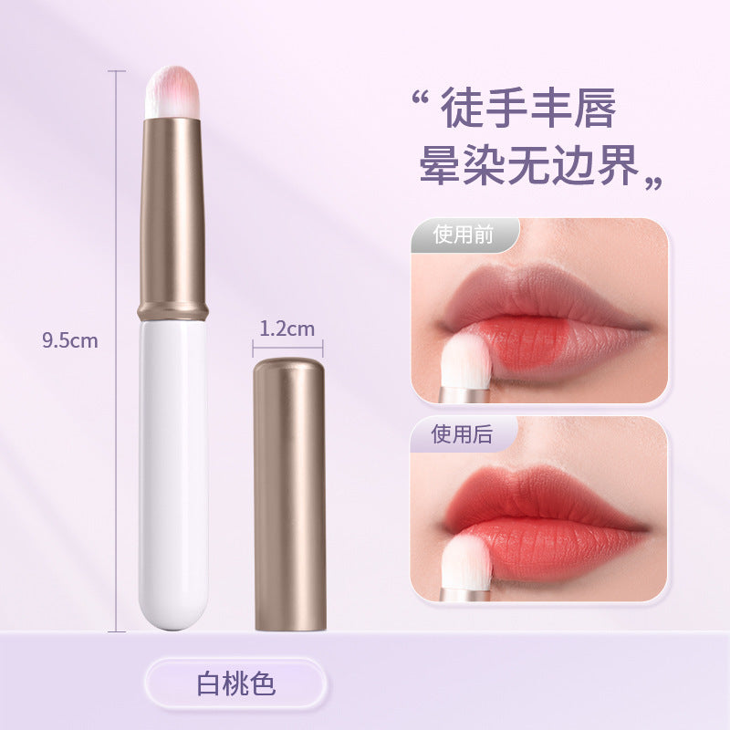 Lipstick lipstick brush with lid lip brush small round head lip brush halo brush concealer brush portable lip brush mini makeup brush